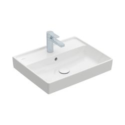 Villeroy & Boch Waschbecken Collaro 550x440mm rechteckig 1 Hahnloch mit Überlauf Wei... VILLEROY-4A3355R1 4051202864187 (Abb. 1)