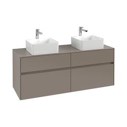 Villeroy & Boch Waschtischunterschrank Collaro C048 1400x548x500mm 4 Auszüge, für 2 ... VILLEROY-C04800VJ 4062373729700 (Abb. 1)