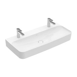 Villeroy & Boch Waschtisch Finion 1000x470mm rechteckig 2 Hahnlöcher ohne Überlauf g... VILLEROY-41681LR1 4051202557041 (Abb. 1)