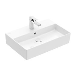 Villeroy & Boch Waschtisch Memento 2.0 600x420mm rechteckig 1 Hahnloch mit Überlauf ... VILLEROY-4A226GR1 4051202791971 (Abb. 1)