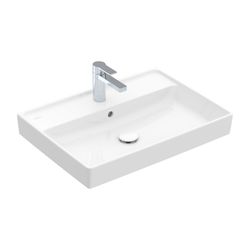 Villeroy & Boch Waschbecken Collaro 650x470mm Rechteck 1 Hahnloch mit Überlauf Weiß ... VILLEROY-4A336501 4051202918408 (Abb. 1)