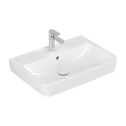 Villeroy & Boch Waschbecken O.novo 650x460mm Eckig 1 Hahnloch mit Überlauf Weiß Alpi... VILLEROY-4A4165R1 4062373757291 (Abb. 1)