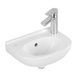 Villeroy & Boch Handwaschbecken Compact O.novo 360x270mm Oval 1 Hahnloch links, mit ... VILLEROY-53603901 4051202734992 (Abb. 1)