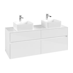 Villeroy & Boch Waschtischunterschrank Collaro C048 1400x548x500mm 4 Auszüge, für 2 ... VILLEROY-C04800DH 4062373729748 (Abb. 1)