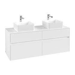 Villeroy & Boch Waschtischunterschrank Collaro C048 1400x548x500mm 4 Auszüge, für 2 ... VILLEROY-C04800MS 4062373729786 (Abb. 1)