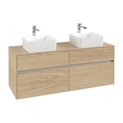 Villeroy & Boch Waschtischunterschrank Collaro C048 1400x548x500mm 4 Auszüge, für 2 ... VILLEROY-C04800VJ 4062373729700 (Abb. 1)