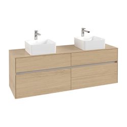 Villeroy & Boch Waschtischunterschrank Collaro C052 1600x548x500mm 4 Auszüge, für 2 ... VILLEROY-C05200VJ 4062373730102 (Abb. 1)