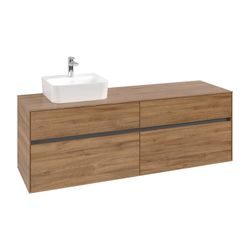 Villeroy & Boch Waschtischunterschrank Collaro C10500 1600x548x500mm Kansas Oak... VILLEROY-C10500RH 4065467213284 (Abb. 1)