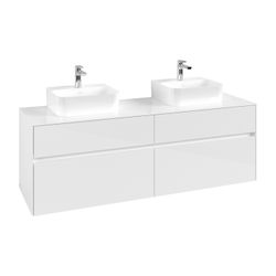 Villeroy & Boch Waschtischunterschrank Collaro C10700 1600x548x500mm Glossy White... VILLEROY-C10700DH 4065467213451 (Abb. 1)