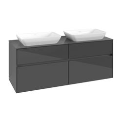 Villeroy & Boch Waschtischunterschrank Collaro C11900 1400x548x500mm Glossy Grey... VILLEROY-C11900FP 4065467216339 (Abb. 1)