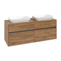 Villeroy & Boch Waschtischunterschrank Collaro C11900 1400x548x500mm Kansas Oak... VILLEROY-C11900RH 4065467216360 (Abb. 1)