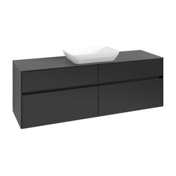 Villeroy & Boch Waschtischunterschrank Collaro C12000 1600x548x500mm Black Matt Lacq... VILLEROY-C12000PD 4065467216469 (Abb. 1)