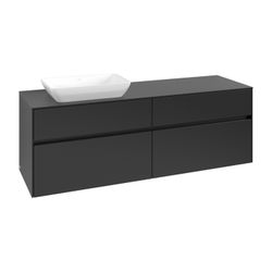 Villeroy & Boch Waschtischunterschrank Collaro C12100 1600x548x500mm Black Matt Lacq... VILLEROY-C12100PD 4065467216575 (Abb. 1)