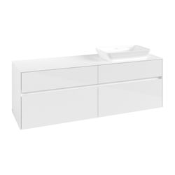 Villeroy & Boch Waschtischunterschrank Collaro C12200 1600x548x500mm Glossy White... VILLEROY-C12200DH 4065467216643 (Abb. 1)