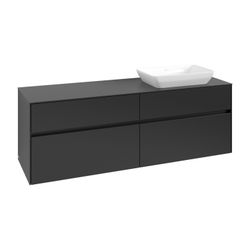 Villeroy & Boch Waschtischunterschrank Collaro C12200 1600x548x500mm Black Matt Lacq... VILLEROY-C12200PD 4065467216681 (Abb. 1)