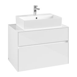 Villeroy & Boch Waschtischunterschrank Collaro C12400 800x548x500mm Glossy White... VILLEROY-C12400DH 4065467213567 (Abb. 1)