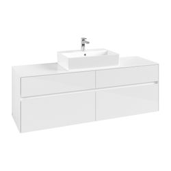 Villeroy & Boch Waschtischunterschrank Collaro C13400 1600x548x500mm Glossy White... VILLEROY-C13400DH 4065467214663 (Abb. 1)