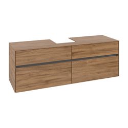 Villeroy & Boch Waschtischunterschrank Collaro C10400 1600x548x500mm Kansas Oak... VILLEROY-C10400RH 4065467213178 (Abb. 1)