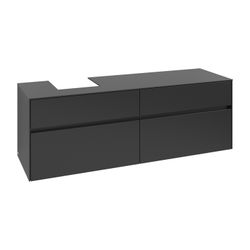 Villeroy & Boch Waschtischunterschrank Collaro C10500 1600x548x500mm Black Matt Lacq... VILLEROY-C10500PD 4065467213277 (Abb. 1)