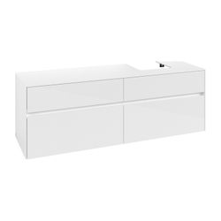 Villeroy & Boch Waschtischunterschrank Collaro C10600 1600x548x500mm Glossy White... VILLEROY-C10600DH 4065467213345 (Abb. 1)