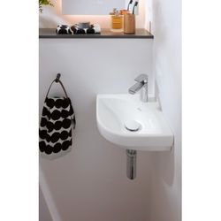 Villeroy & Boch Eck-Handwaschbecken Subway 3.0 320x320mm Viertelkreis 1 Hahnloch ohn... VILLEROY-437146R1 4062373816561 (Abb. 1)