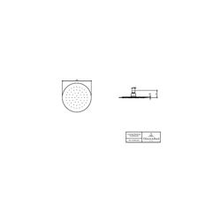 Villeroy & Boch Regenbrause Universal Showers 200x51x200mm Rund Chrom... VILLEROY-TVC00040120061 4051202465353 (Abb. 1)