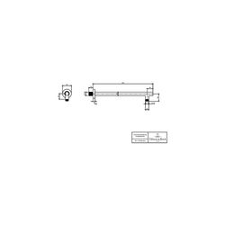 Villeroy & Boch Regenbrausearm Universal Showers 70x60x408mm für Wandmontage R... VILLEROY-TVC00045351061 4051202465919 (Abb. 1)