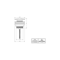 Villeroy & Boch Push-Open-Ablaufgarnitur Universal Taps 63x61x63mm Brushed Nic... VILLEROY-TVP00000302064 4051202745745 (Abb. 1)