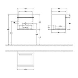 Villeroy & Boch Waschtischunterschrank Venticello 02 466x420x425mm 1 Auszug, Waschti... VILLEROY-A93102PD 4051202531065 (Abb. 1)