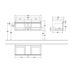 Villeroy & Boch Waschtischunterschrank Venticello 05 1153x420x502mm 2 Auszüge, Wasch... VILLEROY-A93805E8 4051202369835 (Abb. 1)