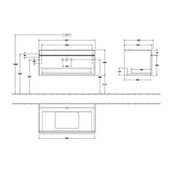 Villeroy & Boch Waschtischunterschrank Venticello 05 957x436x502mm 1 Auszug, Waschti... VILLEROY-A94605VH 4051202960995 (Abb. 1)