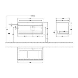 Villeroy & Boch Waschtischunterschrank Venticello 05 957x436x502mm 1 Auszug, Waschbe... VILLEROY-A94805DH 4051202371869 (Abb. 1)