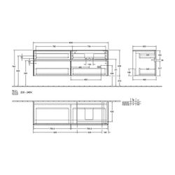 Villeroy & Boch Waschtischunterschrank Collaro C023 1600x548x500mm 4 Auszüge, Waschb... VILLEROY-C02300VK 4051202990367 (Abb. 1)