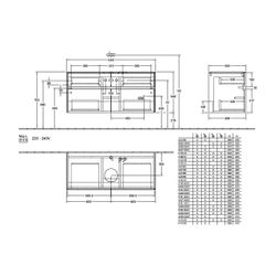 Villeroy & Boch Waschtischunterschrank Collaro C041B0 1200x548x500mm m. Beleuchtung ... VILLEROY-C041B0DH 4065467188278 (Abb. 1)