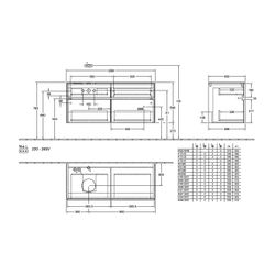 Villeroy & Boch Waschtischunterschrank Collaro C042B0 1200x548x500mm mit Beleuchtung... VILLEROY-C042B0VG 4065467188452 (Abb. 1)