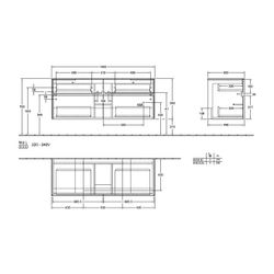 Villeroy & Boch Waschtischunterschrank Collaro C08400 1400x548x500mm 2 Auszüge, Wasc... VILLEROY-C08400VJ 4065467191339 (Abb. 1)