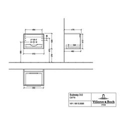 Villeroy & Boch Waschtischunterschrank Subway 3.0 00 572x429x462mm 1 Auszug, Waschti... VILLEROY-C57700VF 4062373840535 (Abb. 1)