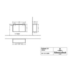 Villeroy & Boch Sideboard Subway 3.0 01 728x423x240mm 2 Türen, Brilliant White... VILLEROY-C60001VE 4062373845455 (Abb. 1)