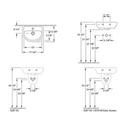 Villeroy & Boch Ablaufhaube O.novo 210x230x270mm Weiß Alpin... VILLEROY-52670001 4051202519674 (Abb. 1)