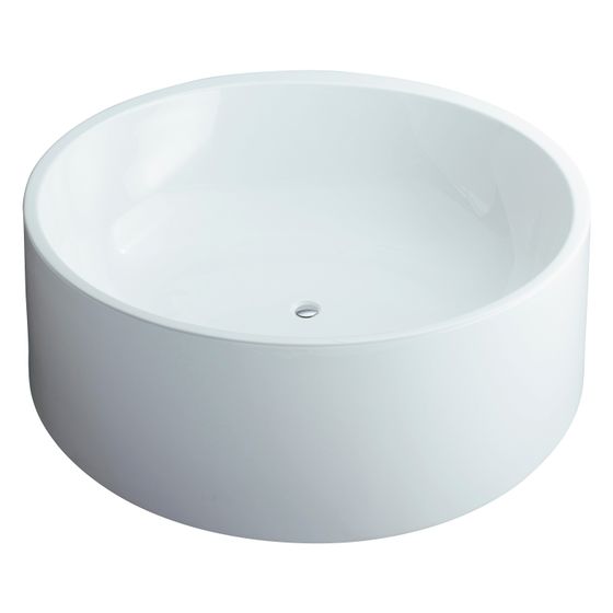 Vitra Istanbul Badewanne zylindrisch freistehend, Durchmesser 1600mm, Sanitäracryl 5mm, Weiß Hochglanz, 52990001000