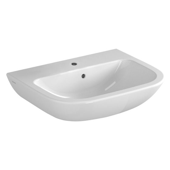 Vitra Waschtisch S20, 550x440x175mm, Sanitärkeramik, 1 Hahnloch, mit Überlauf, Weiß Hochglanz, 5502L003-0001