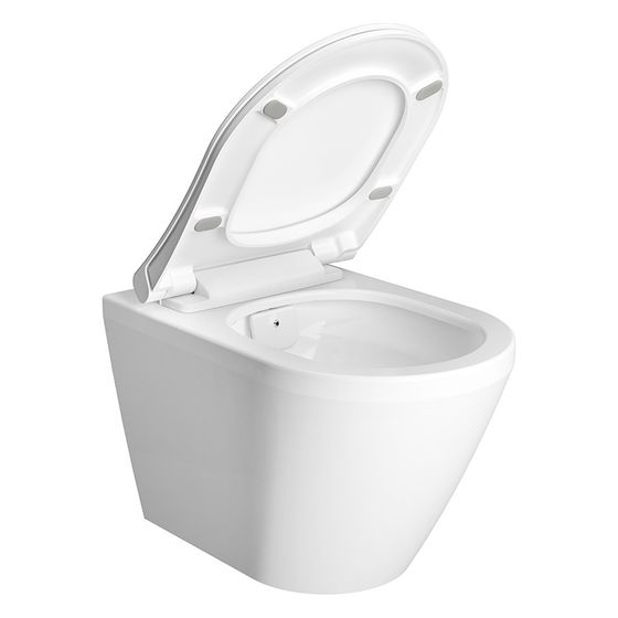 Vitra Aquacare Integra Wand-WC-Set Vitra Flush 2,0 spülrandlos mit Bidetfunktion, 360x350x545mm, Weiß Hochglanz