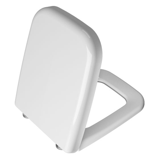 Vitra Universal Square WC-Sitz, 365x458mm, ohne Absenkautomatik, Duroplast, Edelstahl-Schaniere, Weiß Hochglanz, 91-003-401