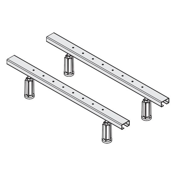 Vitra Wannenfuß-Set Universal für Bade- und Duschwannen, einstellbare Höhe 545-775mm, G000300095