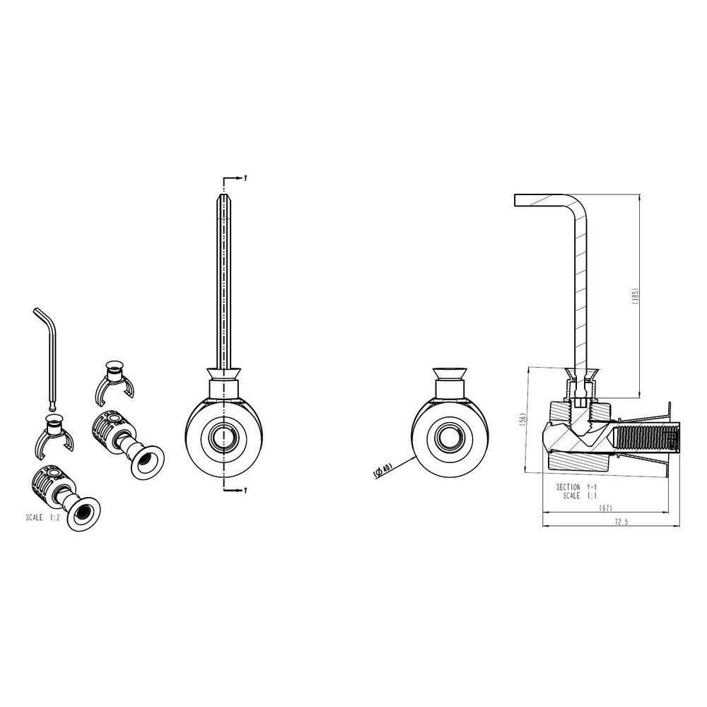 Vitra WC-Befestigungs-Set V-Fit 2,0 Fischer für Wand-WCs, 316564YP1TE... VITRA-316564YP1TE 8693405525647 (Abb. 2)