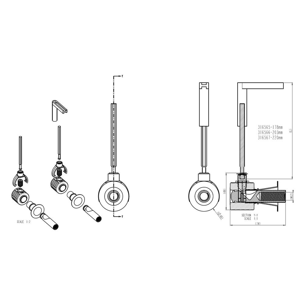 Vitra WC-Befestigungs-Set V-Fit 2,0 Fischer für Wand-WCs und Wand-Bidets, 316567YP1T... VITRA-316567YP1TE 8693405525678 (Abb. 2)