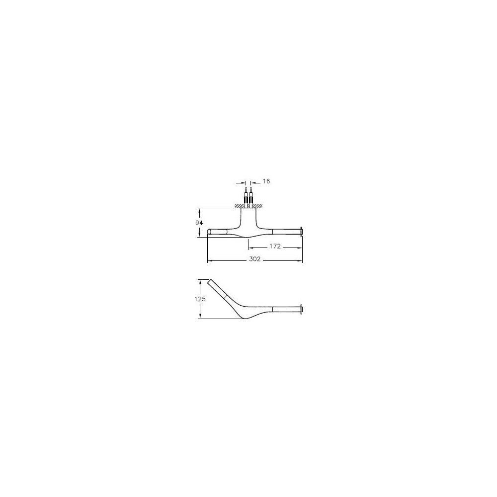 Vitra Istanbul Papierrollenhalter Wandmontage, 302x94x125mm, Messing verchromt, A48001... VITRA-A48001 8697221023943 (Abb. 2)