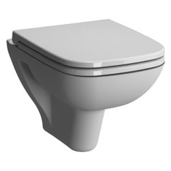 Vitra Wand-WC S20 Compact eckig, Tiefspüler, 360x480mm, Sanitärkeramik, Weiß Hochg... VITRA-5505L003-0101 8693405195376 (Abb. 1)