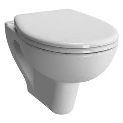 Vitra Wand-WC S20 Vitra Flush 2,0 oval spülrandlos, Tiefspüler, 355x520mm, Sanitär... VITRA-7741B003-0075 8693405391587 (Abb. 1)