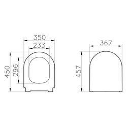 Vitra Integra WC-Sitz Slim Wrap mit Absenkautomatik und Schnellverschluss, Duroplast... VITRA-131-003R419 8693405597040 (Abb. 1)